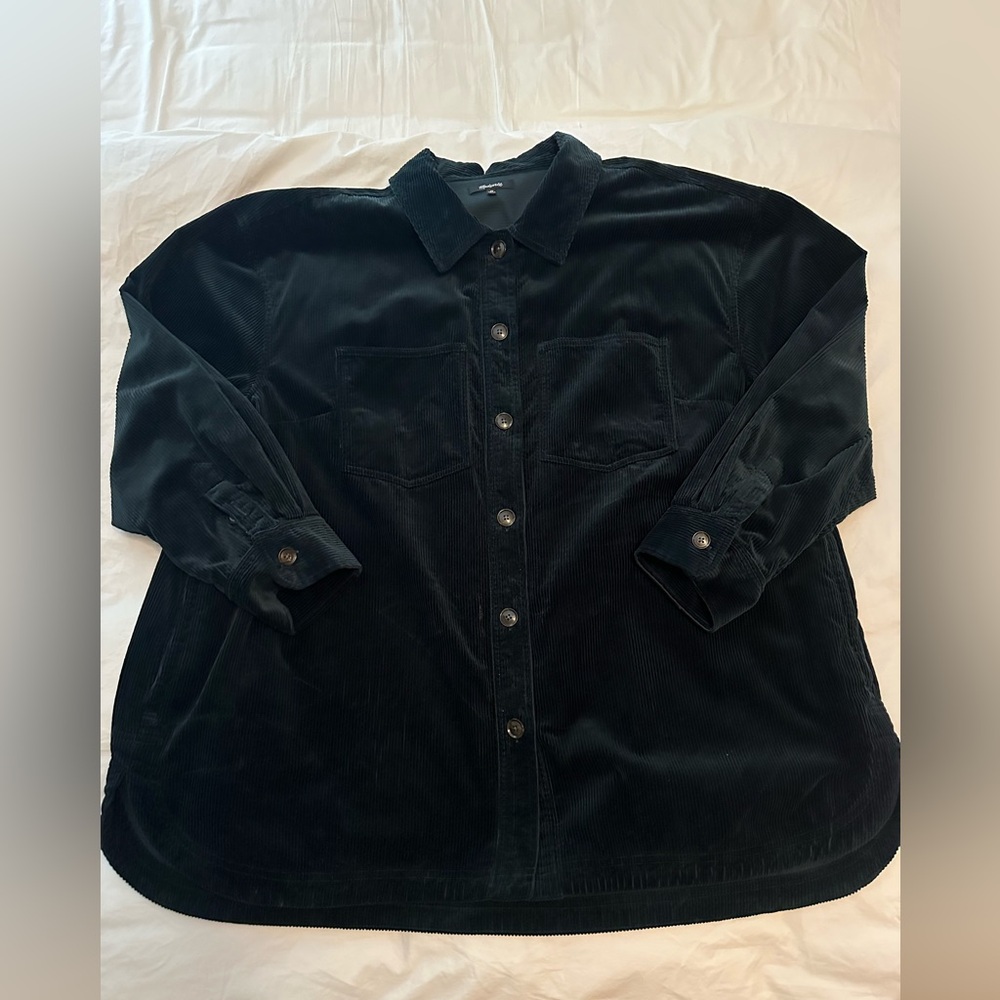Madewell Dark Green Button Down Shirt
